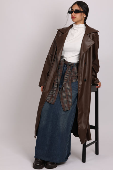 טרנץ' דמוי עור